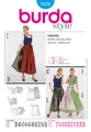 Burda 7870 Folklore Kleider Damen Plus Nähen Muster Größen 12-30 Dirndl Stil
