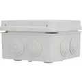 Sonstige - Aufputz- Abzweigdose Ip65, Mit Schraubdeckel, 108 X 108 X 64 Mm, Grau Schalterdosen & Abzweigdosen