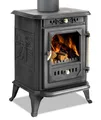 ECOfoxx Kaminofen EEK A Kleiner Gusskaminofen Modell JA001, Holz&Kohle, 7,0 kW