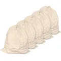 Eduplay Stoffbeutel 230008, natur, mit Kordelzug, aus Baumwolle, zum Bemalen, 35 x 40 cm, 5 Stück