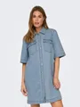 ONLY Jeanskleid ONLBELLE S/S BUTTON DRESS DNM GUA NOOS