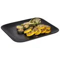 4 Stück Buffetplatte Speisenplatte robustes Melamin schwarz GN 1/2 325x265 mm