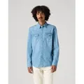 Levi's für Herren. 85744-0047 Barstow Standard Fit Hemd blau (S), Lässig, Baumwolle, Langarm