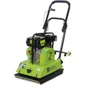 Zipper Rüttelplatte ZI-RPE90 inkl. Gummimatte und Fahrwerk 90 kg 4 kW