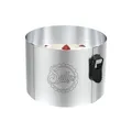 Sallys Mini Tortenring 10 cm - Durchmesser Verstellbar 12-18 cm - Backform aus Rostfreiem Federbandstahl - Innovativer Klemmverschluss - Spülmaschinenfest