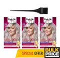Palette Deluxe 10-91 Dusty Cool Blonde Hair Color Cream Salon Inspired 3-Pack