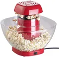 Rosenstein & Söhne Popcorn Gerät: Heißluft-Popcorn-Maschine mit Auffangschale, für 80 g Mais, 1.200 Watt (Retro-Heißluft-Maschinen, Popkorn-Automat, Kino)