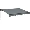 Juskys Gelenkarmmarkise 250 x 200 cm Grau