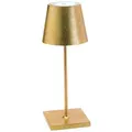 Zafferano Akkuleuchte Poldina Pro Mini 30 cm Blattgold