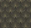 New Walls Vliestapete Art Deco schwarz gold Metallic 37427-3 (3,53€/1qm)