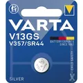 V13GS/357 Knopfzelle, 1,55V, SR44, Silberoxid, 155mAh, Ø11,6x5,4mm, ELECTRONICS