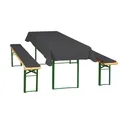 DOPPLER Bankauflage, 2-Sitzer, BxL: 25 x 220 cm - grau
