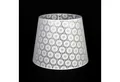 Licht-Erlebnisse Lampenschirm WILLOW, Stoffschirm Spitze Weiß Ø 38 cm konisch für Stehlampe E27