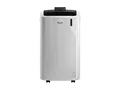 DELONGHI Pinguino PAC EM93K.1 Silent, 3-in1: Kühlung, Entfeuchtung, Ventilation, leises mobiles Klimagerät Weiß/Schwarz (Max. Raumgröße: 95 m³, EEK: A)