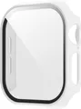 Für Apple Watch Series 10 42mm Kunststoff PC Hülle + H9 Hart Glas Weiß