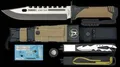 K25 Thunder I 8Cr13MoV SFL Gummi inkl. ABS Nylonscheide MOLLE System Desert