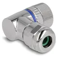 Delock M12 Steckverbinder A-kodiert 3 Pin Buchse zur Montage mit Schraubanschluss 90° gewinkelt Meta (60542)