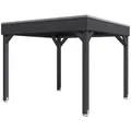 SKANHOLZ Pavillon "Toulouse", Flachdach, viereckig, BxHxT: 302 x 244 x 302 cm - grau