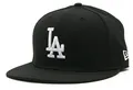 New Era LA Los Angeles Dodgers Black white MLB Cap 5950 Fitted Team 59Fifty