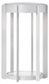 Zone Denmark Firefly Lantern – LED Laterne Outdoor mit Griff – Dimmbar über Touch-Funktion – Kippbare Oberseite – Ø 19 x 30 cm – Soft Grey (Grau)