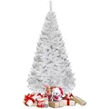 Costway Weihnachtsbaum, Weiß, Kunststoff, 180 cm, Dekoration, Weihnachtsdekoration, Weihnachtsbäume & Zubehör