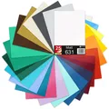 25er Set DIN A4 Bögen Bunt 30x21cm ORACAL 631 Matt Folie Auto Plotter