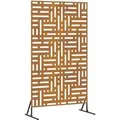 vidaXL Sichtschutz Grau 100 x 50 x 180 cm Wetterfeststahl 868555