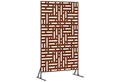 vidaXL Gartenzaun Sichtschutz Grau 100 x 50 x 180 cm Wetterfeststahl, (1-St)