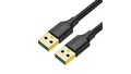 Kabel Ugreen US128 10370 USB-A 3.0 / USB-A 3.0 5Gb/s 1m - czarny