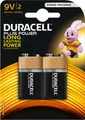 Duracell Plus 9V Blockbatterie MN1604 6LR61 | Alkali | 2 Stück | langlebig | ideal für Rauchmelder, Spielzeug