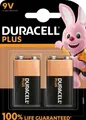 Duracell Plus, Batterie (2 Stück, E-Block (9-Volt-Block))NEU