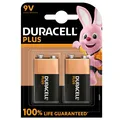 2 x Duracell Batterien E-Block 6LR61 MN1604 Plus Extra Life 9V Rauchmelder etc.