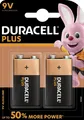 2x 9V E-Block Batterie von DURACELL Plus Power MN1604-6LR61 im 2er Blister