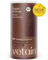 VETAIN Proteinpulver Vegan - Kakao - 20g Eiweiß pro Portion - Ohne Zuckerzusatz - 100% Bio