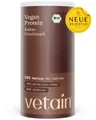 VETAIN Vegan Protein Pulver, 540 g, Fermentiertes Erbsenprotein, ohne Stevia, Sucralose & Aspartam