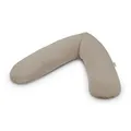 Theraline Das Original Stillkissen & Bezug Taupe Musselin Mikroperlen TOP