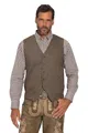 JP 1880 Herren große Größen Übergrößen Menswear L-8XL Tweed-Weste, Tracht, Wollmix, Salt&Pepper Muster, Strick-Rücken braungrau L 818705343-L