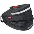 KLICKfix Farradtasche Micro 200 Expandable Schwa Satteltasche, Schwarz, 19 x 12 x 8 cm