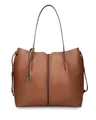 Picard Damen Shopper Onigiri | Handtasche Damen aus hochwertigem Echtleder mit herausnehmbarer Clutch | elegante Schultertasche mit viel Stauraum | ideal für Business und Alltag (Cognac, OneSize)