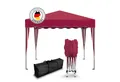 Kronenburg Faltpavillon 3x3 m wasserdicht - Gartenpavillon, Partyzelt stabil, UV-Schutz 50+, mit 0 Seitenteilen, Wetterfester Schutz, Leichter Aufbau, Inklusive Tragetasche & Zubehör