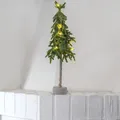 LED Tischbaum Tischdeko Mini Weihnachtsbaum H: 45cm Weihnachtsdeko Batterie grün