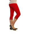 Mädchen Kinder Leggings Leggins Capri 3/4 kurz mit Spitze kurze Hose Baumwolle
