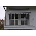 ANGERER FREIZEITMÖBEL Klemmmarkise, BxT: 250x150 cm, grau/weiss gestreift