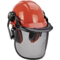 Einhell BG-SH 1 4500480 Forstschutzhelm EN 1731, EN 397 Orange, Schwarz