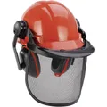 Einhell BG-SH 1 4500480 Forstschutzhelm EN 1731, EN 397 Orange, Schwarz