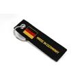 Made in Germany Jettag Schlüsselanhänger Deutschland  Fussball KFZ Flagge S135