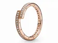 Pandora Rosé 189491C01-60 Funkelnder überlappender Ring - Zirkonia Gr. 60