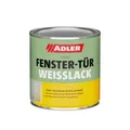 ADLER Fenster- und Türenlack - Weißlack matt 2,5 Liter - Acryl Weisslack für Innen und Außen - Wetterfeste Grundierung und Lackfarbe für Holz, Metall & Kunststoff