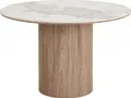 Isa Esstisch Ø120cm Keramik weiß.