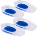 newgen medicals Silikonschuheinlagen: 2 Paar Fersensporn-Gel-Einlagen mit Fersenkissen, Größe 35-39 (Silikon-Gel-Schuheinlagen, Silikonkissen)
